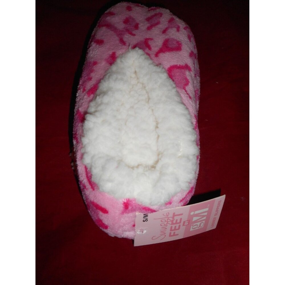 1 Pair Womens Snuggle Feet Non-Slip Slipper Size S/M 5-7 Soft Warm Slippers